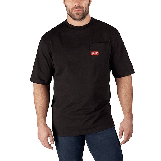 Picture of Milwaukee Electric Tool 601B-2X Heavy Duty Pocket Tee 2X Black